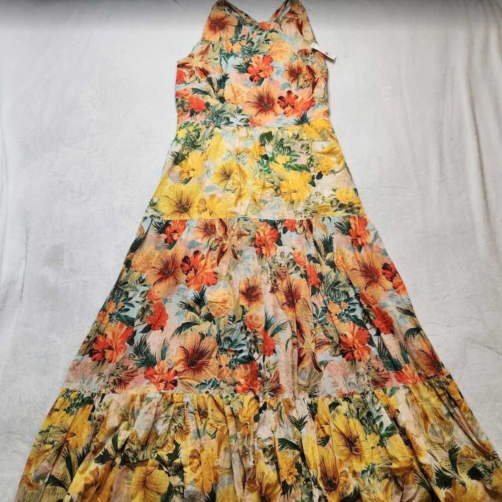 New women's XL Anthropologie x Pilcro halter tiered maxi dress - Picture 5 of 12